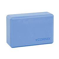 Блок для йоги Cornix EVA 22.8 x 15.2 x 7.6 см XR-0102 Blue лучшая цена с быстрой доставкой по Украине
