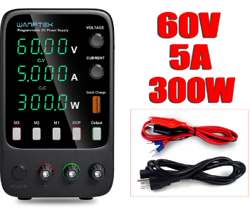 Лабораторний блок живлення 60 в, 5 а, Wanptek APS605H