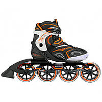 Роликовые коньки для мальчика Nils Extreme NA1060S Size 39 Black/Orange ролики детские оранжевого цвета лучшая