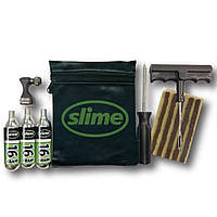 Ремкомплект для бескамерных покрышок Slime Tyre Repair Kit, Tools, plugs & CO2 лучшая цена с быстрой доставкой