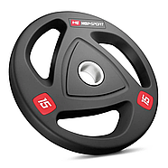 Набір олімпійський Hop-Sport PRO 140 кг з W-подібним грифом, фото 7