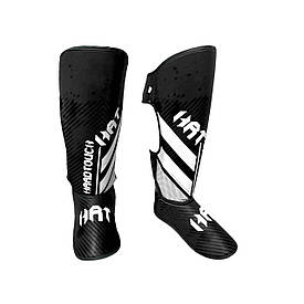 Захист гомілки та стопи, накладки на ноги для єдиноборств Hard Touch чорний