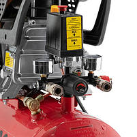 Компресор INTERTOOL PT-0009, 24 л, 1.5 кВт, 220 В, 8 aтм, 206 л/хв., фото 8