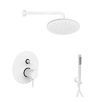 Paffoni Shower KITLIG015BO LIGHT Комплект душової системи прихованого монтажу, білий мат