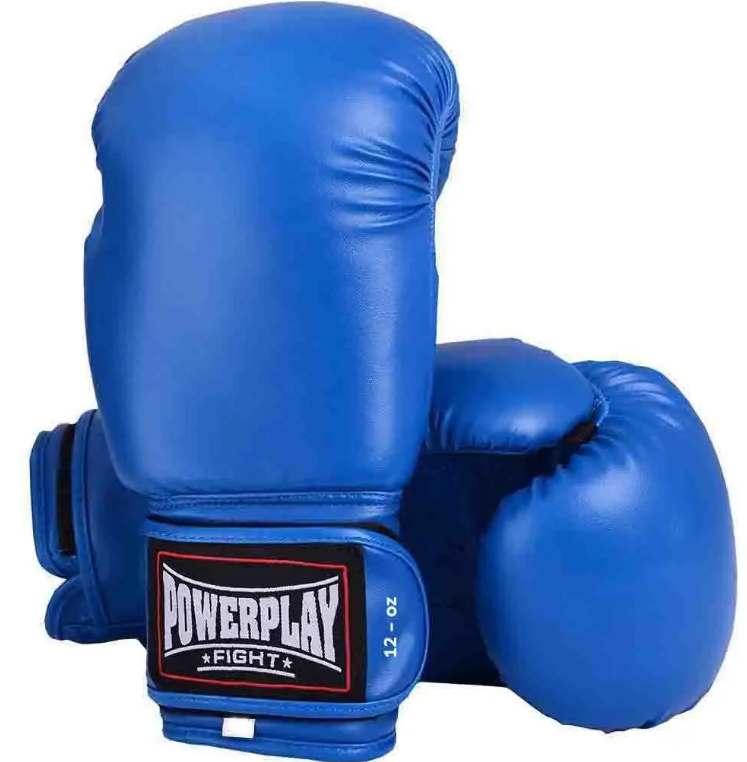 Боксерські рукавиці PowerPlay 3004 Classic Сині 12 унцій