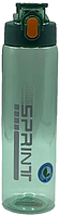 Бутылка спортивная для воды 750 мл пластиковая CASNO KXN-1216 Sprint зеленая, противоударная,