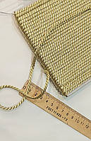 Шнур текстильний золотий світлий люрексовий 3,5 мм. Ціна за 1 метр.