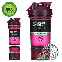 Шейкер спортивний BlenderBottle ProStak 22oz/650ml з 2-ма контейнерами Plum (Original) лучшая цена с быстрой