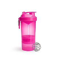 Шейкер спортивний Smartshake Original2GO 600ml Neon Pink лучшая цена с быстрой доставкой по Украине