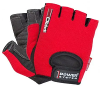 Перчатки спортивные для фитнеса и тяжелой атлетики р. XL Power System Pro Grip PS-2250 Red унисекс,