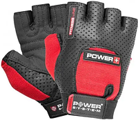 Перчатки спортивные для фитнеса и тяжелой атлетики р. S Power System Power Plus PS-2500 Black/Red из