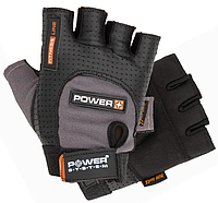 Перчатки спортивные для фитнеса и тяжелой атлетики р. XS Power System Power Plus PS-2500 Black/Grey