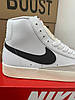 Жіночі кросівки Nike Blazer high white Найк Блейзер білі високі модні молодіжні для дівчат, фото 6