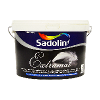 Акриловая краска Sadolin Extramat для стен и потолка, белая, BW, 2,5 л