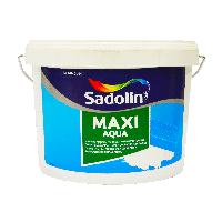Мелкозернистая влагостойкая легкая шпаклевка Sadolin Maxi Aqua для стен и потолка, серая, 2,5 л
