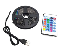 Лента светодиодная LED Strip Light SMD 5050 RGB (30 LED/m) 2 м от USB