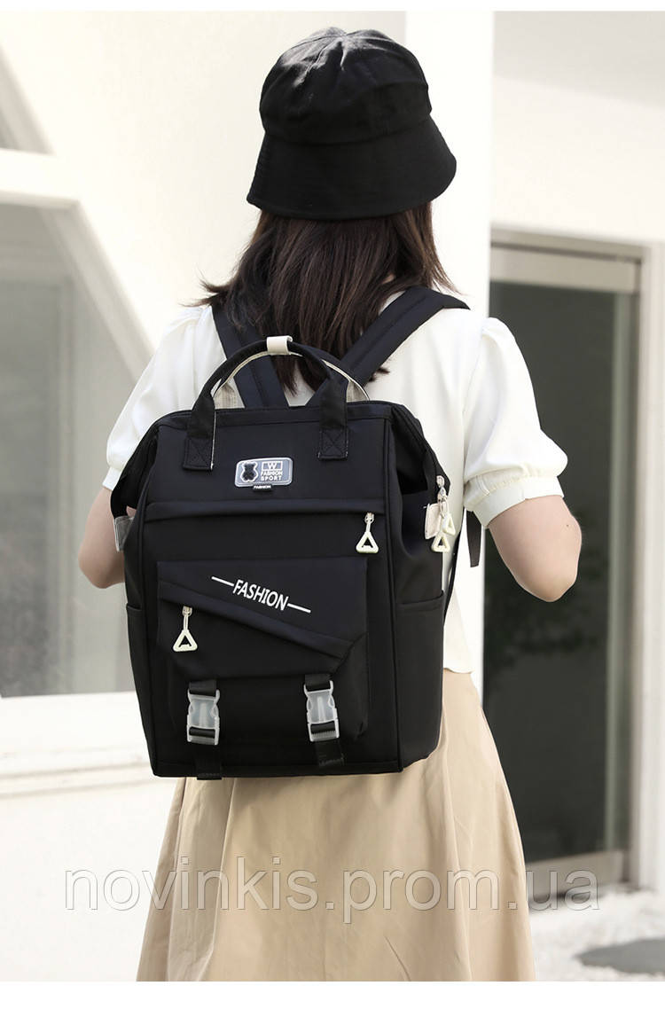 Стильний шкільний підлітковий рюкзак-сумка Fashion для 5-11 класу для дівчини - фото 3 - id-p1308556269