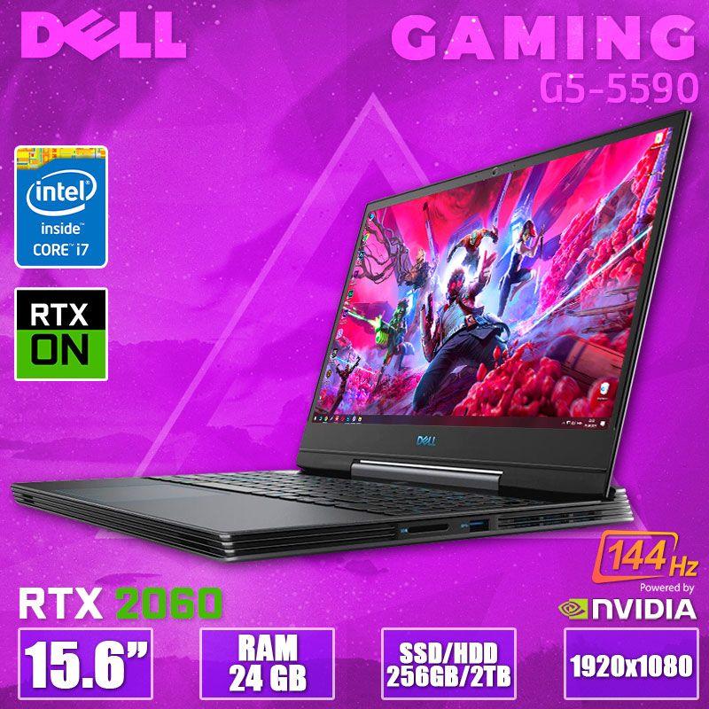 Потужний ноутбук DELL G5 5590 15.6" 144Hz i7 9750H RTX 2060 6GB 24GB RAM +SSD