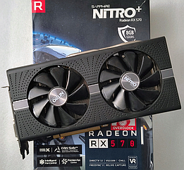 Відеокарта SAPPHIRE AMD RADEON RX 570 8GB NITRO+ (11266-09-20G) (GDDR5, 256 BIT, PCI-E 3.0)