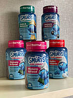 The Smurfs, Kids Gummy, для памяти и концентрации, от 4 лет, смурфики, 30 жевательных таблеток