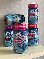 The Smurfs, мармеладки для памяти и концентраци, смурфики, для детей от 4 лет, 60 жевательных таблеток