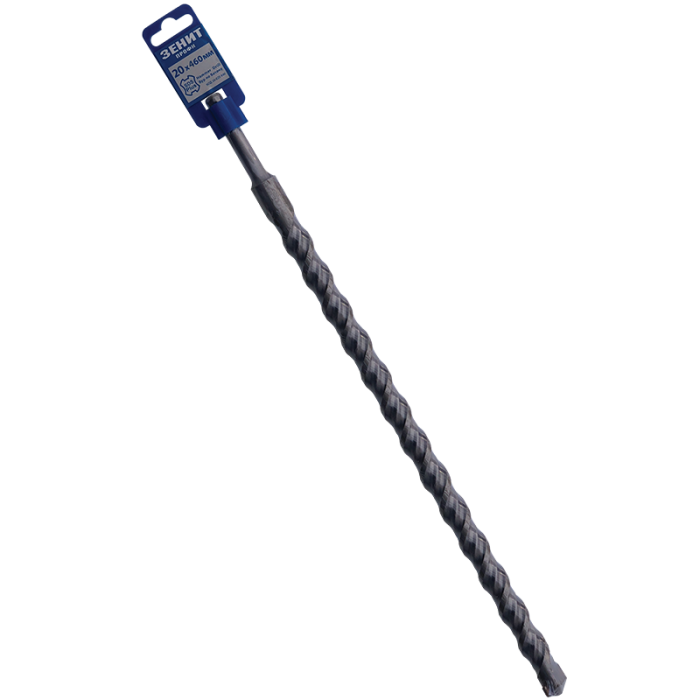 Бур SDS-Plus 20×460 мм, спіраль 4S Зенит Профи t'p