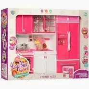 Мебель для куклы Волшебная Кухня с посудой. Звук и свет 33 см (26210)