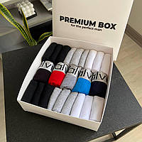 Premiun Box CK Boxer Silver (5 шт трусів + 18 пар шкарпеток)