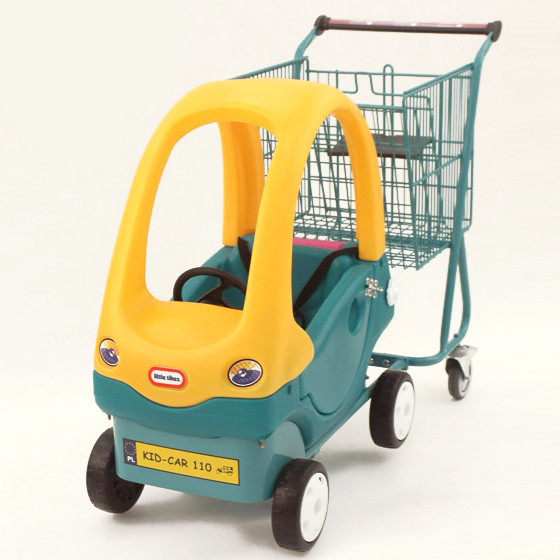 Б/У Тележка для супермаркета с детской машинкой DAMIX KID-CAR 110 S - фото 1 - id-p2078017916