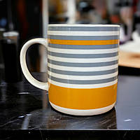 Кружка 470 мл Смугаста жовта 23-034 Санні