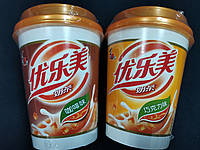 Китайський молочний чай зі шматочками кокосового желе шоколад і кави Bubble Tea Бабл Ті набір 2 штуки