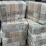 Рушник махровий CESTEPE VIP Botanik 70х140 (Туреччина) упаковка 6 шт., фото 2