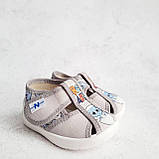 Капці, текстильне взуття Waldi на ліпучці для хлопчика гнучкі устілка шкіряна із супінатором Розміри: 18-22, фото 3