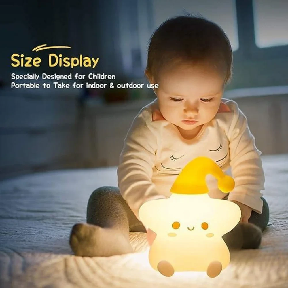 Нічник Star Baby силіконовий світильник акумуляторний світлодіод (RD-25)