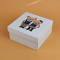 Детская Коробка для влюбленных 200*200*100 мм Тедди Подарочная Коробка Романтичная