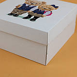 Дитяча Коробка для закоханих 200*200*100 мм Тедді Подарункова Коробка романтична, фото 6