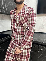 Піжама для дому в клітинку. Комплект домашній. Одяг для сну чоловічий., фото 3