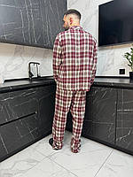 Піжама для дому в клітинку. Комплект домашній. Одяг для сну чоловічий., фото 4