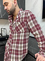 Піжама для дому в клітинку. Комплект домашній. Одяг для сну чоловічий., фото 2