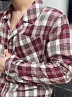 Піжама для дому в клітинку. Комплект домашній. Одяг для сну чоловічий., фото 7