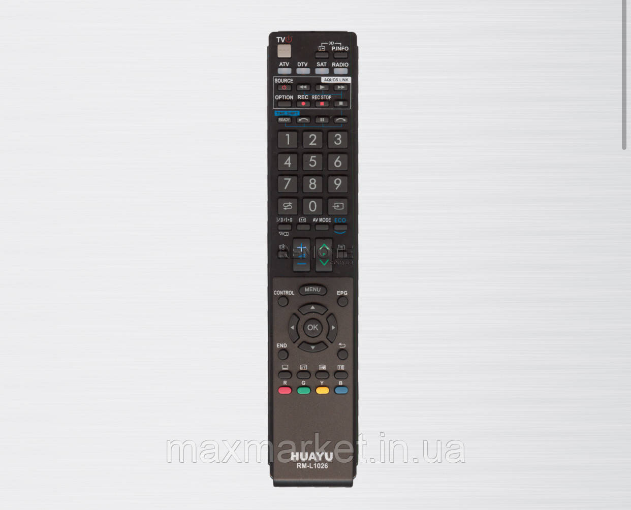 Універсальний пульт для телевізорів Sharp RM-L1026