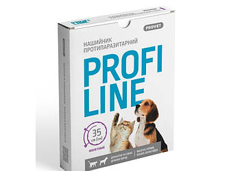 Provet ProFiline Нашийник для котів та собак 35 см (інсектоакарицид) фіолетовий