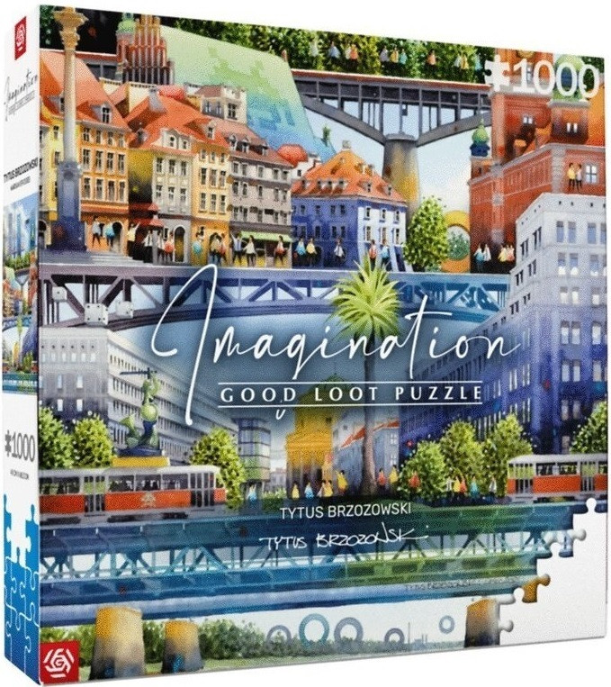 GoodLoot Пазл Imagination: Tytus Brzozowski Warsaw Bridges 1000 ел., фото 1