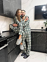 Піжама в клітинку чоловіча. Комплект для дому і сну. Одяг для сну для чоловіків., фото 7
