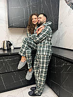 Піжама в клітинку чоловіча. Комплект для дому і сну. Одяг для сну для чоловіків., фото 6