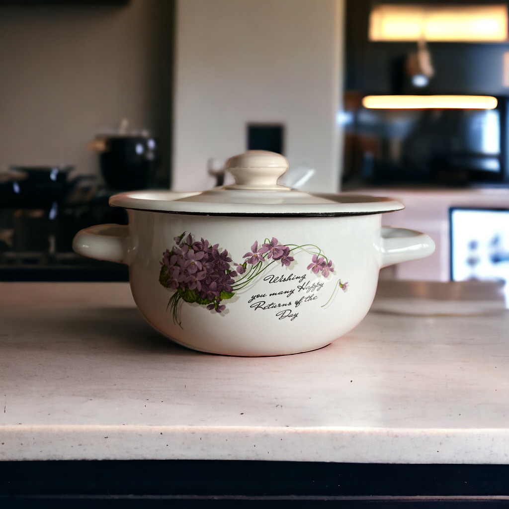 Каструля емальована 1.5 л Віола Idilia 1608/2