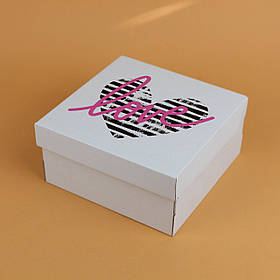 Коробка Подарункова Серце 200*200*100 мм Коробка на день Валентина для закоханих