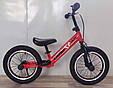 Біговел велобіг дитячий 14" дюймів Corso Lambo LB-14811 Червоний, з ручним гальмом, надувними колесами, фото 2