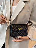 Жіноча сумка крос-боді 7301 чорна, фото 6