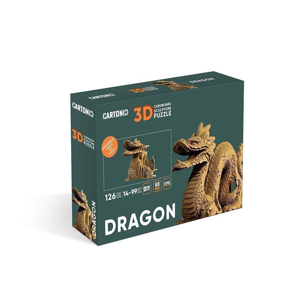 Картонний конструктор "Cartonic 3D Puzzle DRAGON", фото 1